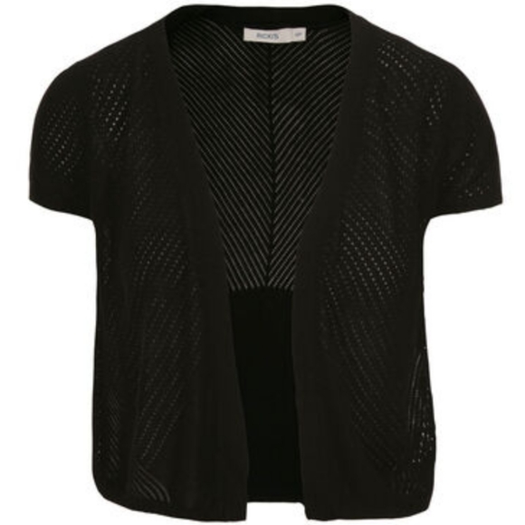 Pointelle Open Shrug sweater - Picture 1 of 7